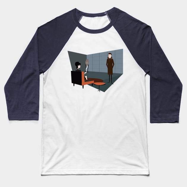 Do Androids Dream? Baseball T-Shirt by Plan8